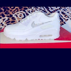 Custom bling Nike Air Max 90 kids size 5.5 or women’s 7